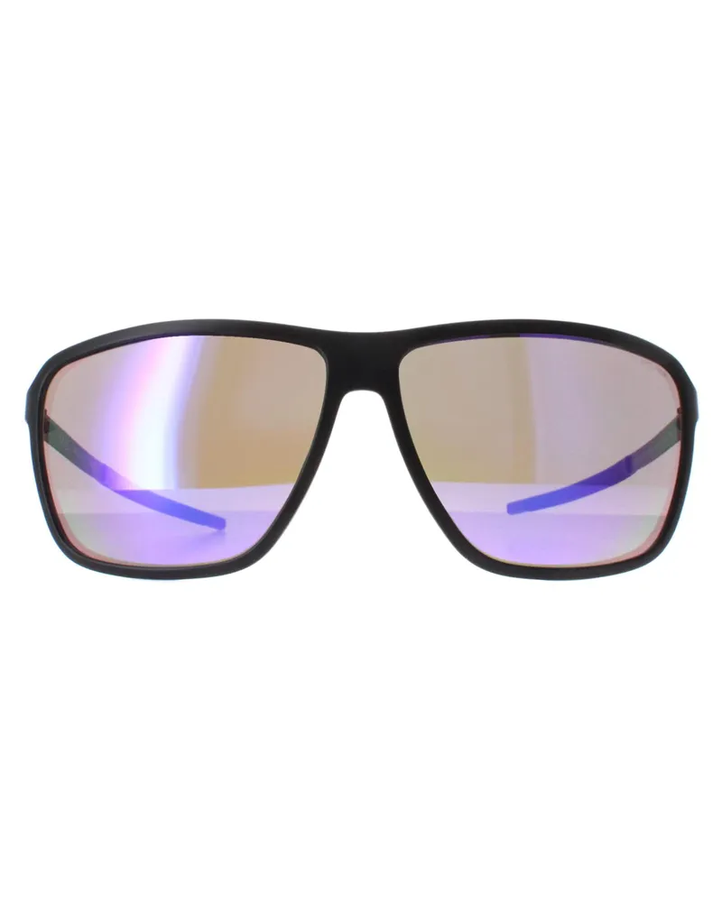 Police SPLL15 Solstice 4 U28Z matte schwarze braune Spiegel violette Sonnenbrille Schwarz