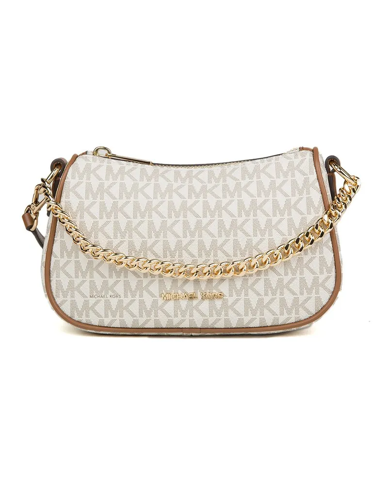 Michael Kors Carmela Kleine Pouchette Umhängetasche Creme
