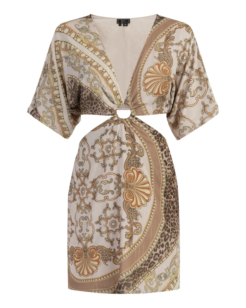 FAINA Minikleid mit Cut-outs Damen weiss Weiß