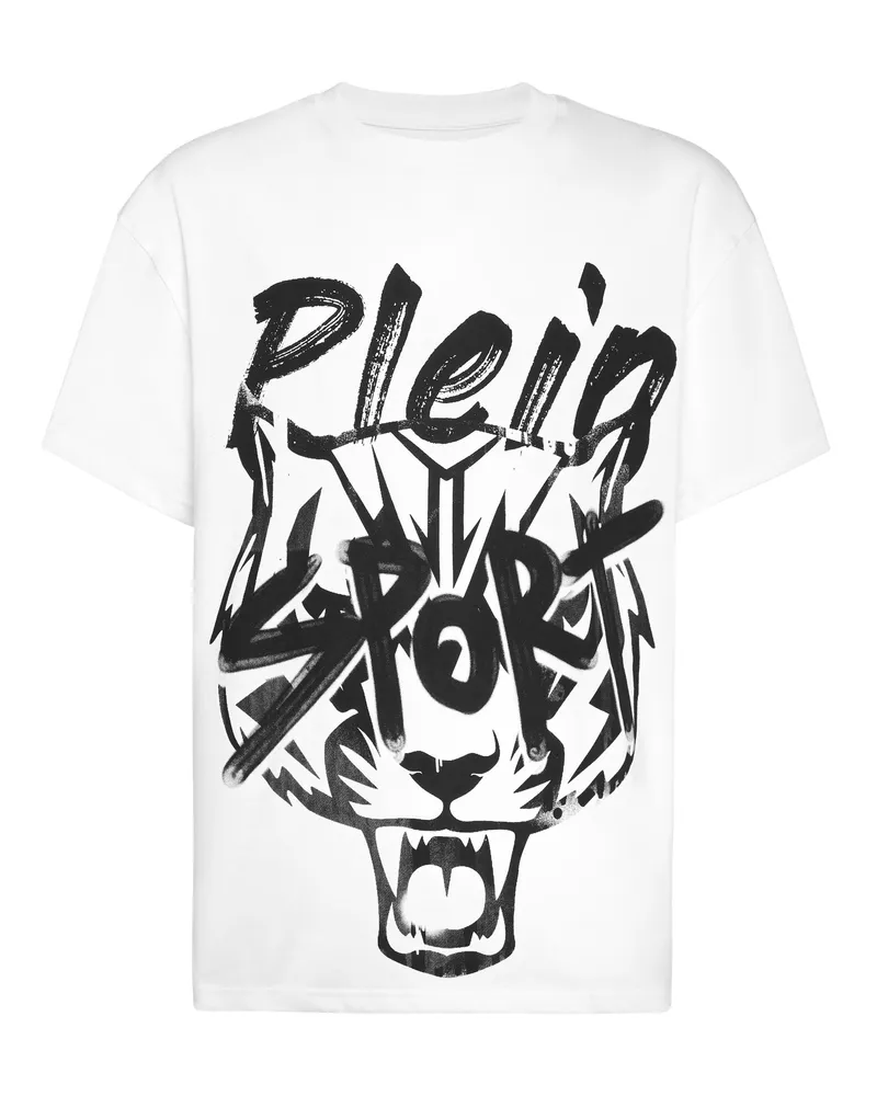 Philipp Plein T-Shirt Rundhalsausschnitt Ss Weiß