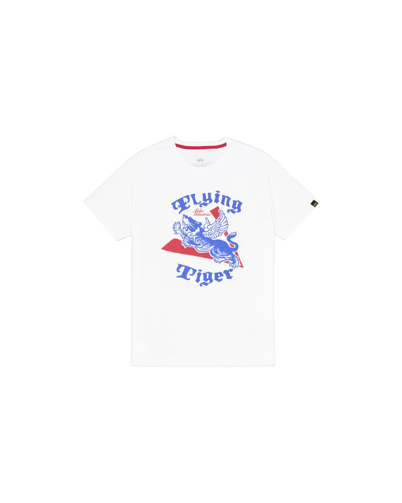 Alpha Industries Flying Tigers Ink T-Shirt Weiß