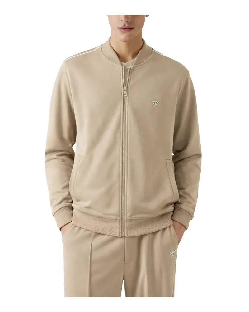 Guess Herren Truck Interlock Weste Beige
