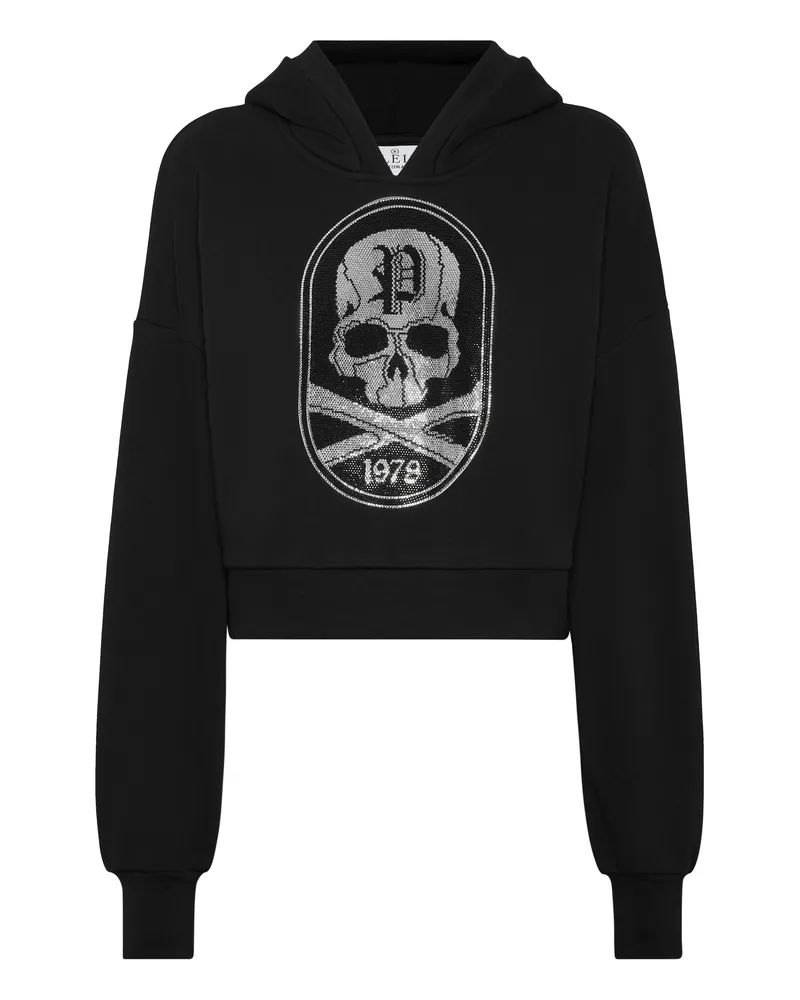 Philipp Plein Hoodie mit Skull & Bones-Print - Schwarz Schwarz
