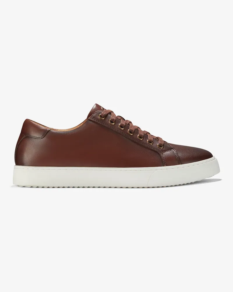 Clarks Lockton Schnürschuhe aus tanfarbene Leder Braun