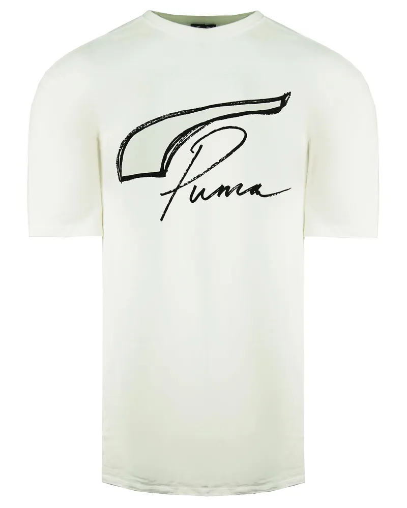 Puma x Rhugi Kurzarm Crew Crew Hals weiße Herren T-Shirt 589066 02 Weiß