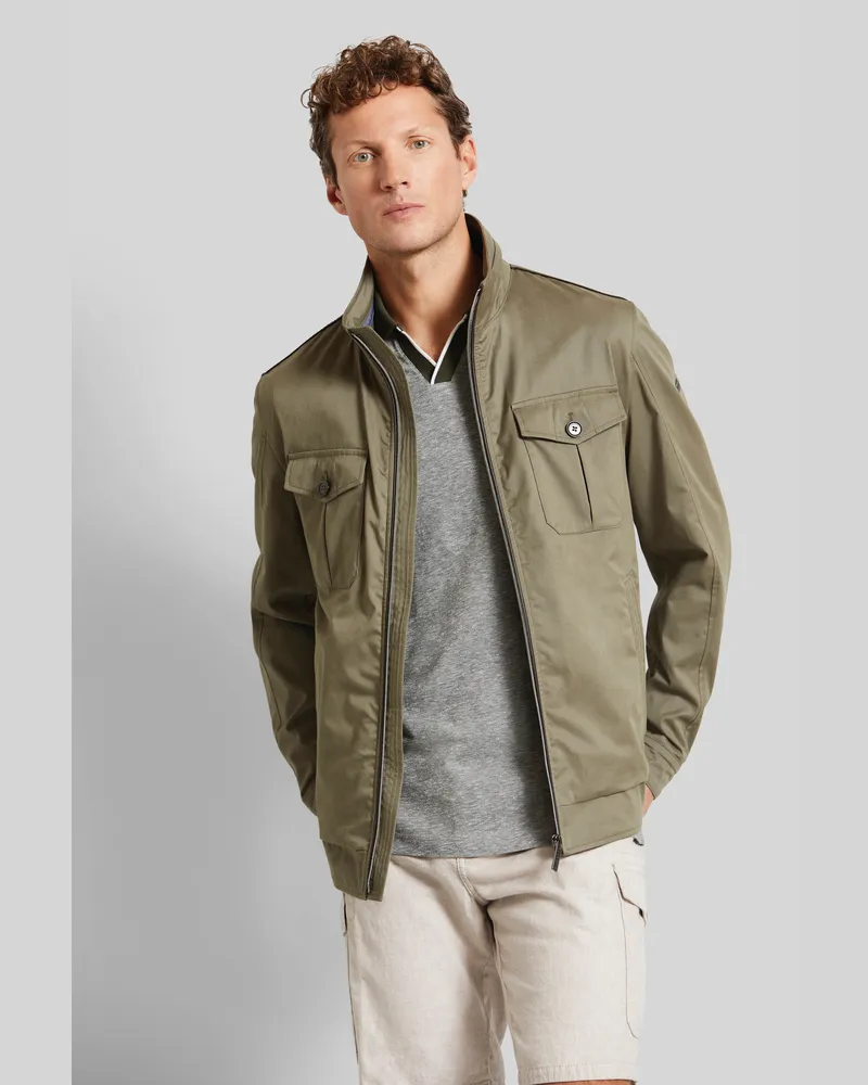 Bugatti Herrenblouson mit aufgesetzter Brusttasche - Oliv Oliv