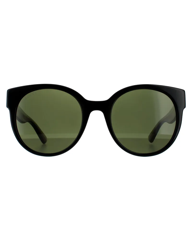 Gucci Lunettes de soleil  GG0035SN 002 Black avec vert et rouge vert Schwarz