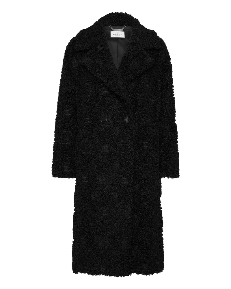 Philipp Plein Mantel Monogram Schwarz