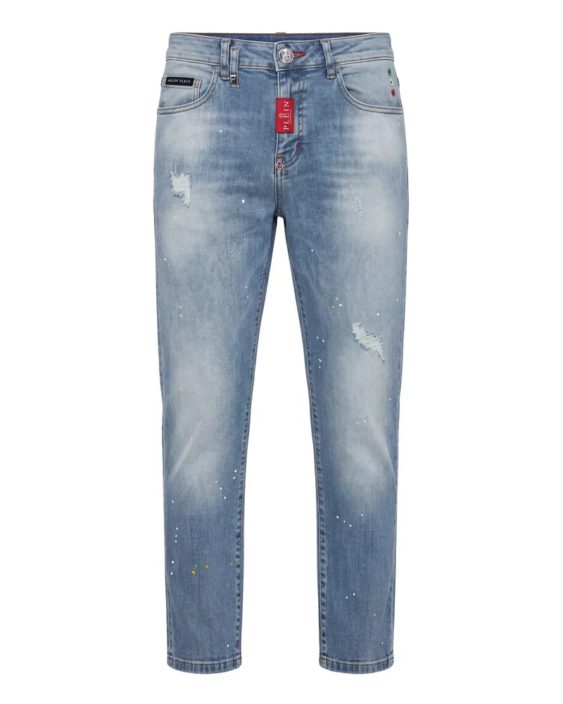 Philipp Plein Slim-Fit-Jeans - Blau Blau
