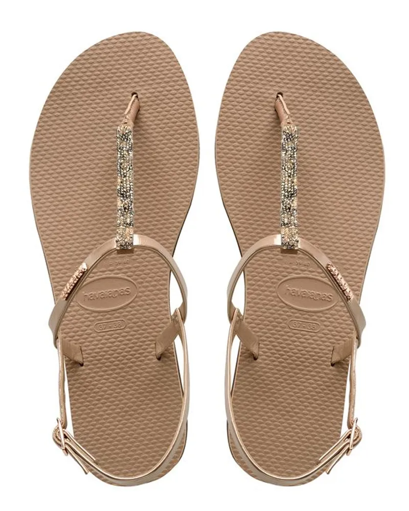 Havaianas You Rivera Crystal Damen-Zehensandalen - Rosa Rosa