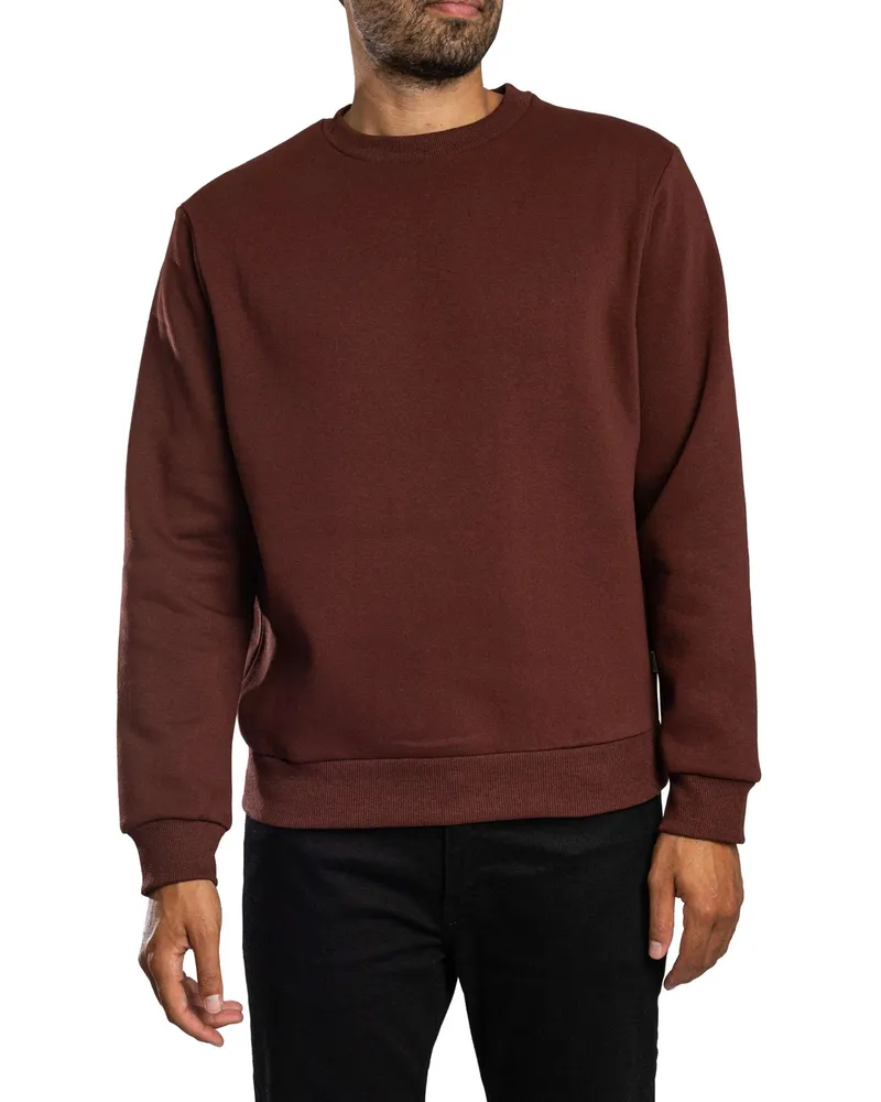 Jack & Jones Bradley-Sweatshirt, Rot Rot