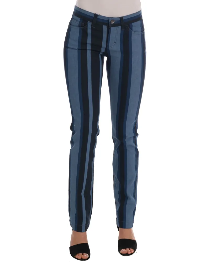 Dolce & Gabbana Jean en coton rayé bleu GIRLY pour femme Blau