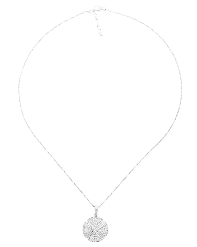 Orphelia Damen-Kette aus 925er Sterlingsilber mit Anhänger – Silber ZH-6043 Silber