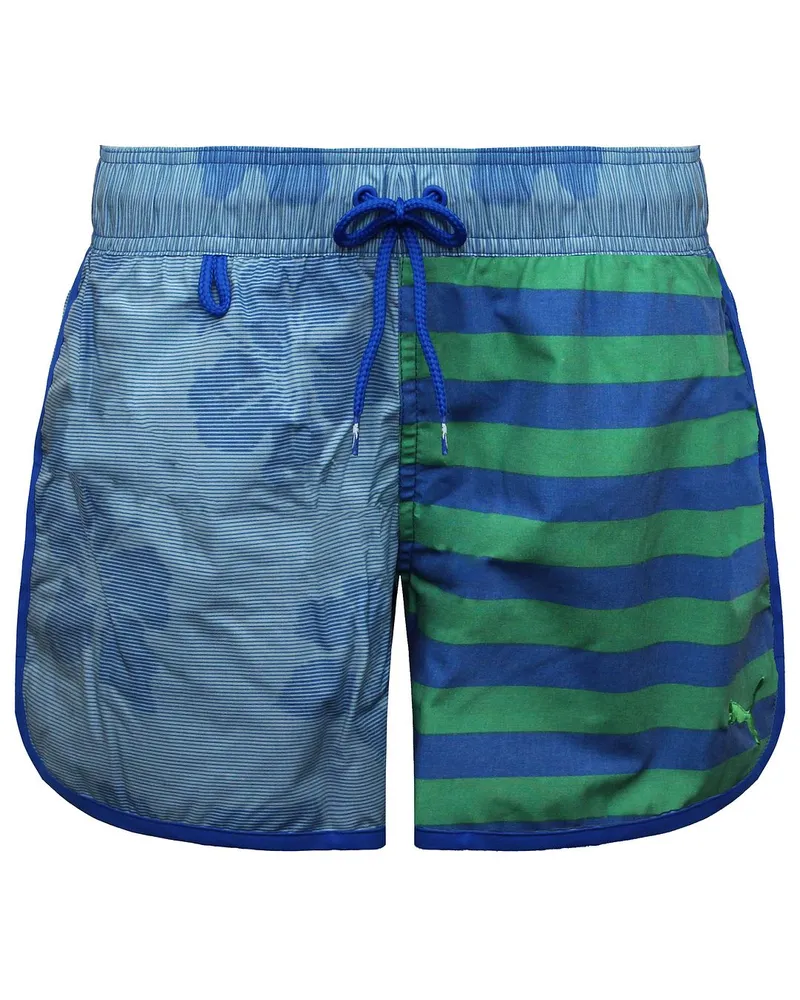 Puma FUN Hibiscus Herren Shorts Blau/Grün Mehrfarbig