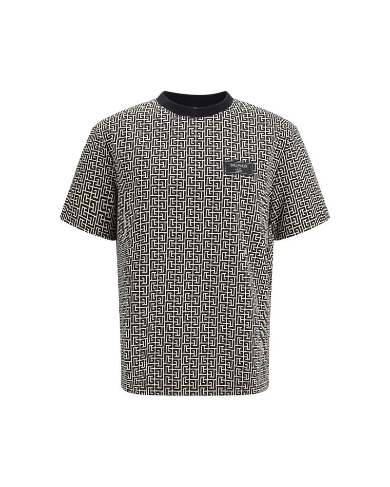 Balmain Mehrfarbiges Baumwoll-T-Shirt Mehrfarbig