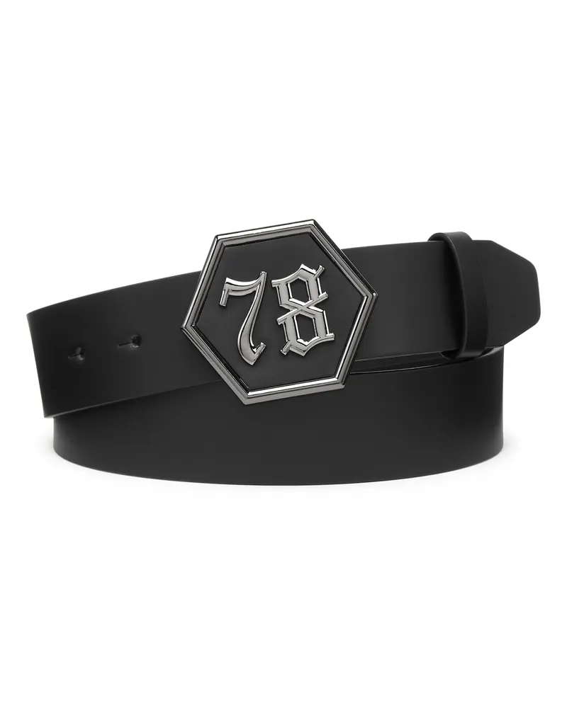 Philipp Plein Gürtel Gothic Plein Schwarz