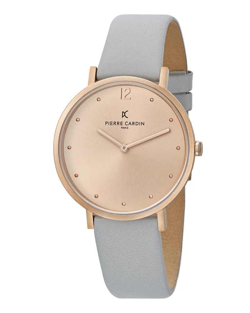 Pierre Cardin Belleville Simplicity Grau Damen Armbanduhr CBV.1011 Grau