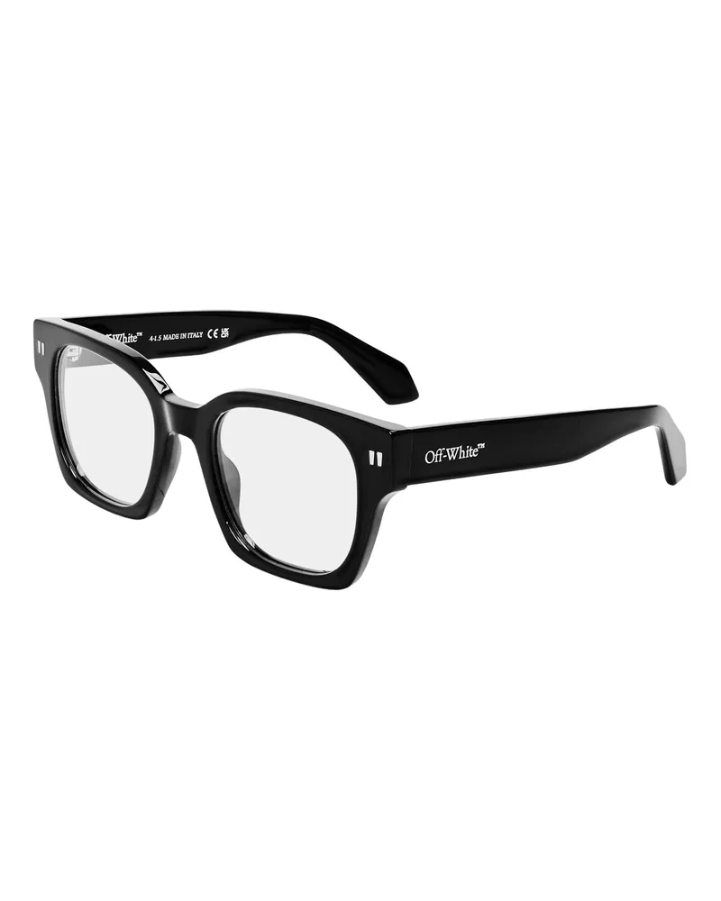 OFF-WHITE Off White - "Style 7u" Sonnenbrille für Herren (Schwarz/Silber Schwarz