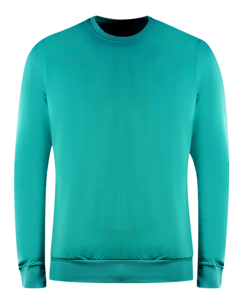 Lyle & Scott Golf Tech Rundhalsausschnitt Teal Grüner Pullover Grün