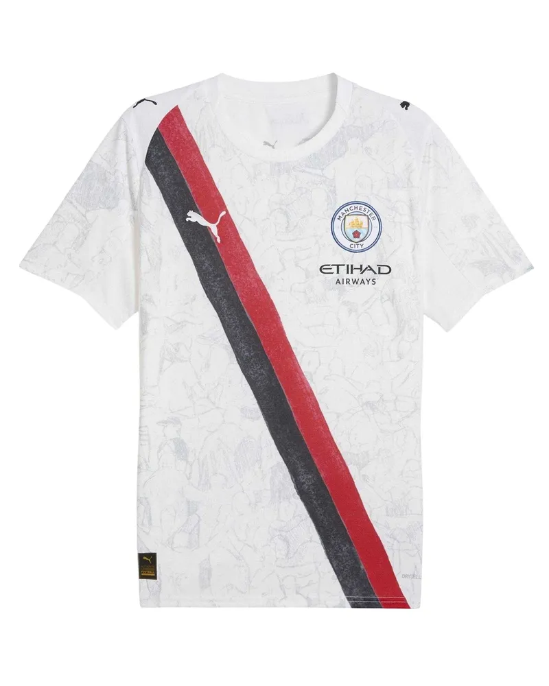 Puma Manchester City" Fußballtrikot für Herren (Weiß Weiß