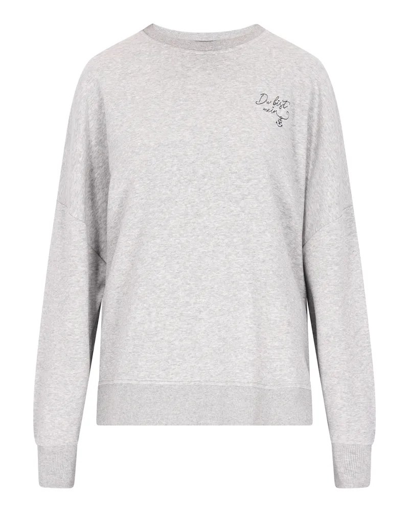 DreiMaster Sweatshirt Damen grau melange Grau
