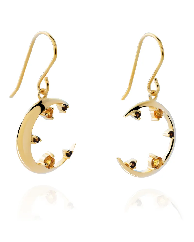 Orphelia Eline' Damen 925er Sterling Silber Tropfenohrringe - Gold ZO-7497/G Gold
