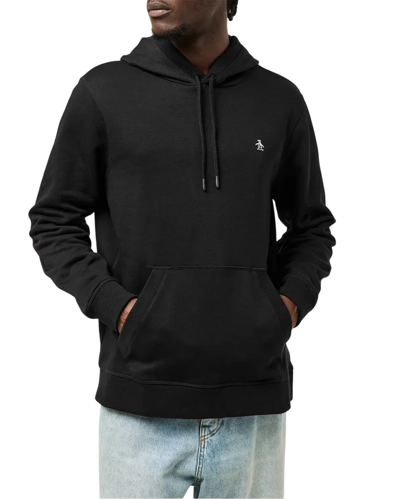 Original Penguin Kapuzenpullover für Herren, mit Kapuze, Regulär (Schwarz Schwarz