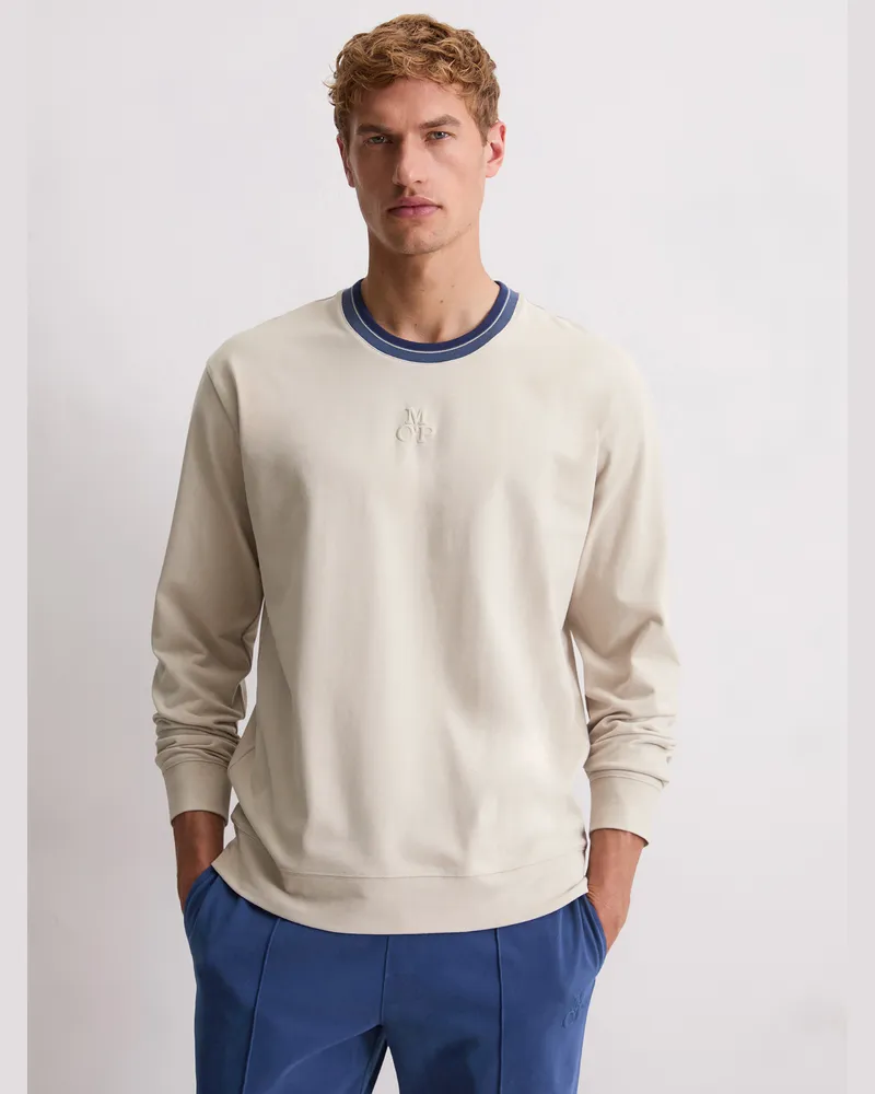 Marc O'Polo Pyjamaoberteil aus Heavy Jersey - Grau Grau