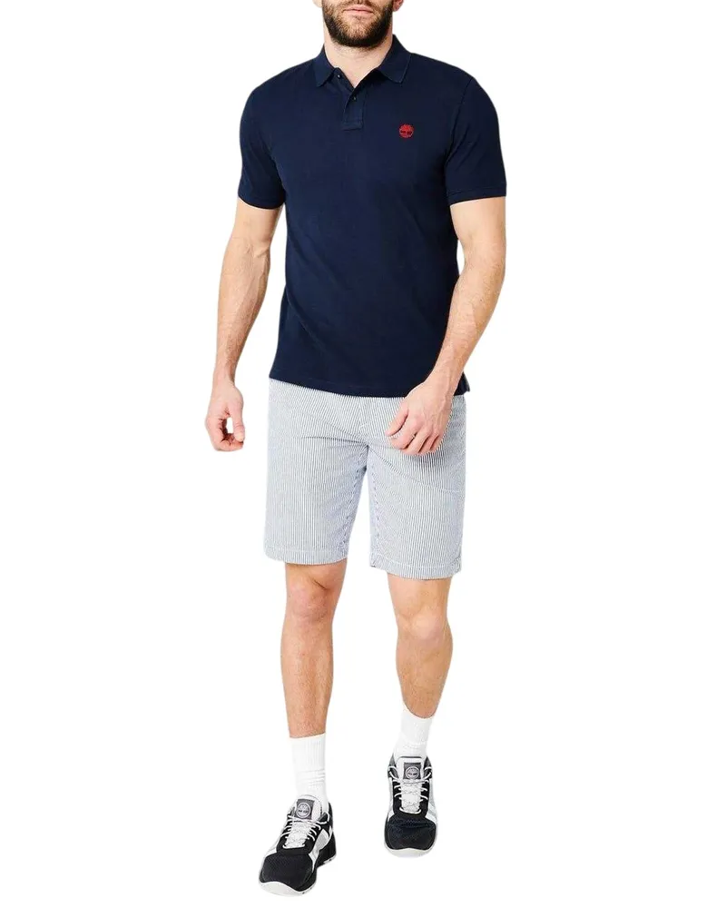 Timberland Miller" Poloshirt für Herren, kurzärmlig (Dunkel Saphirblau Schwarz