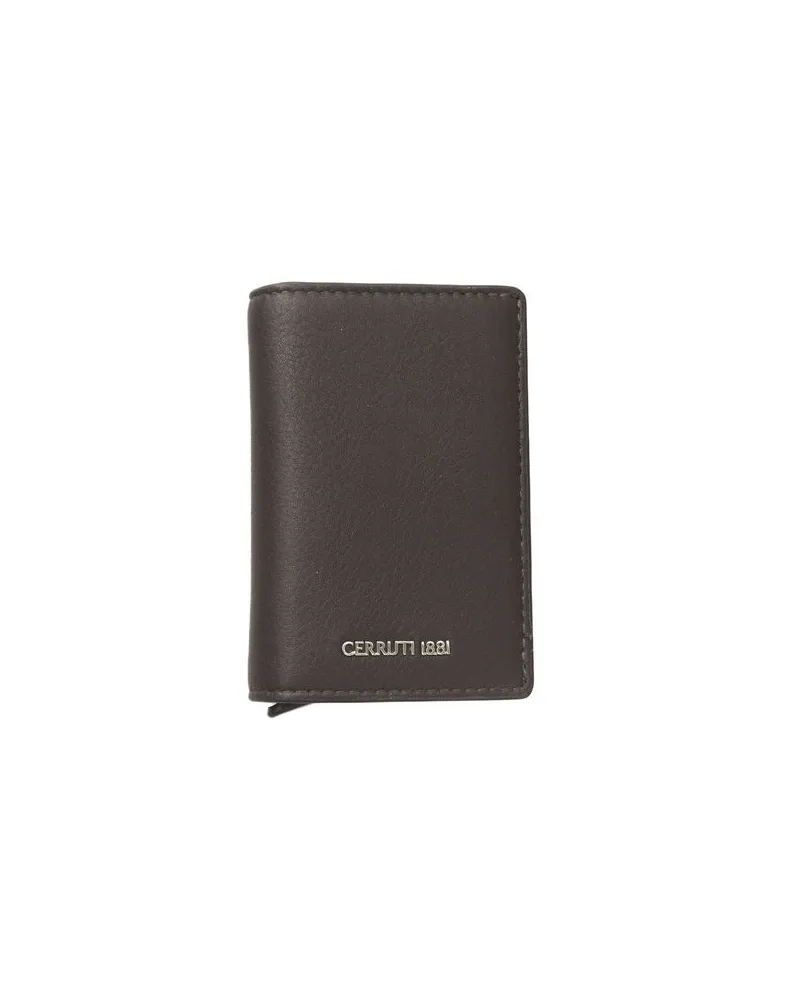 Cerruti 1881 Kalbsleder-Geldbörse für Herren - Braun Braun
