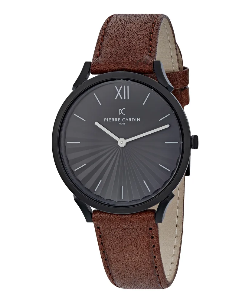 Pierre Cardin Pigalle Plissée Braun Unisex Armbanduhr CPI.2007 Braun