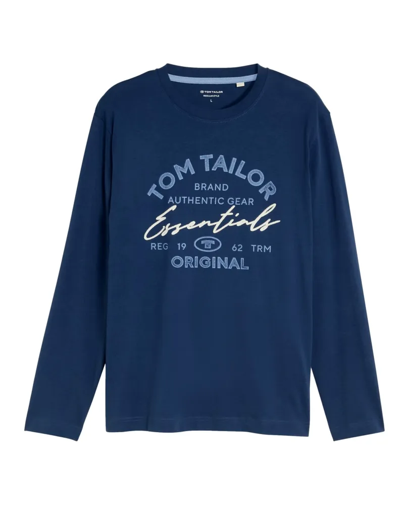 Tom Tailor Langarmshirt Blau