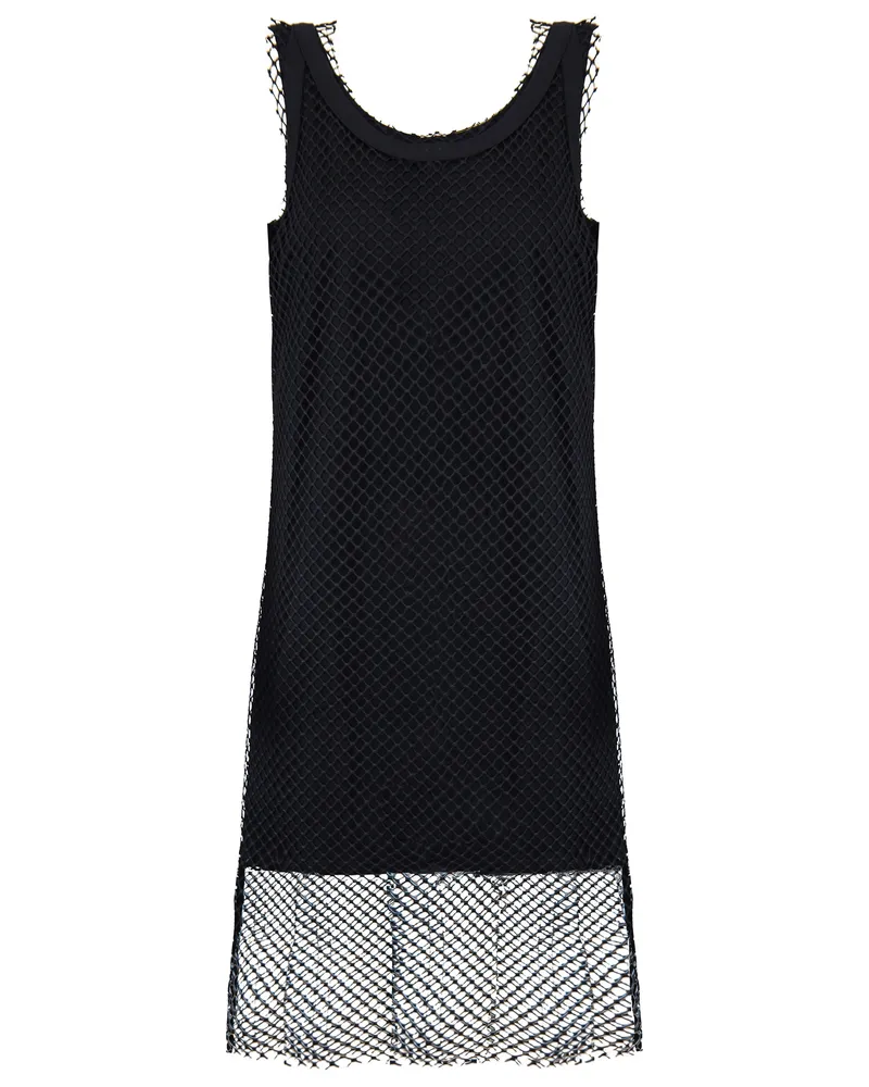 Armani Exchange Netted Womens Black Kleid Schwarz