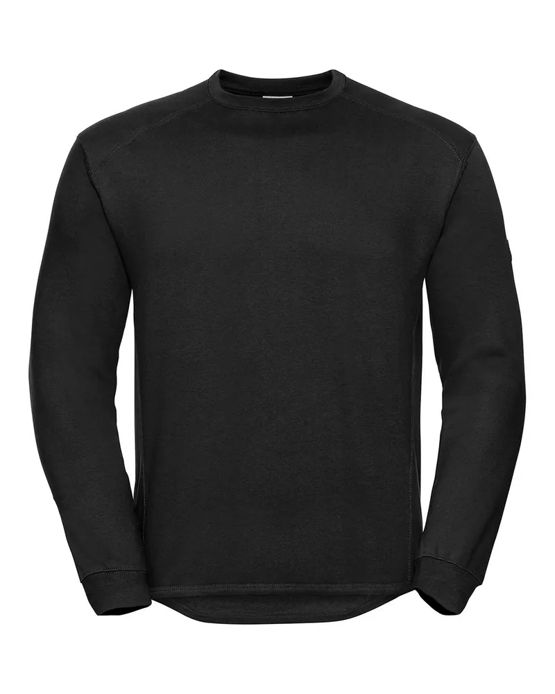 Russell Athletic Russell - Sweatshirt Schwer für Herren/Damen Unisex (Schwarz Schwarz
