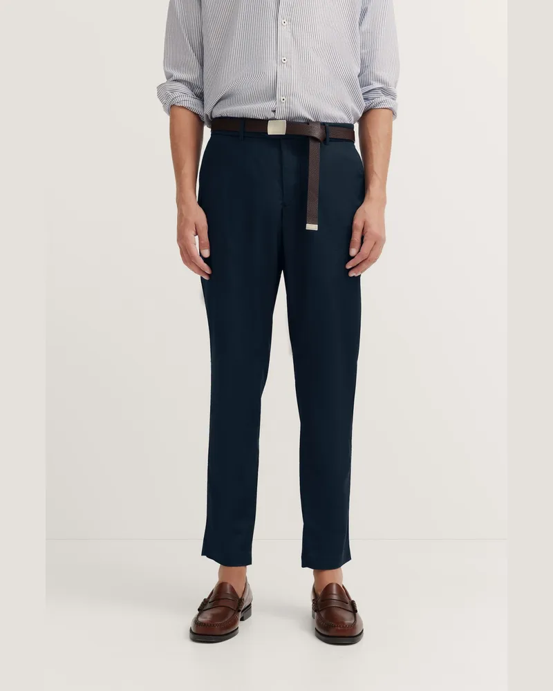 Bugatti Herren Chino aus Baumwoll-Mix Marineblau