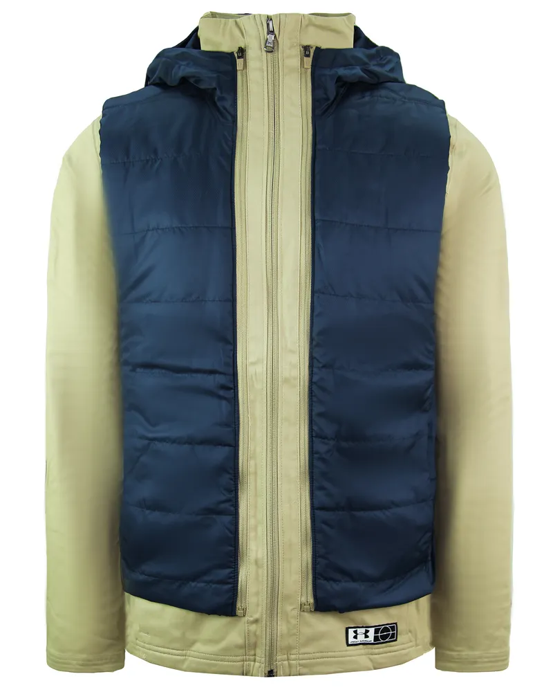 Under Armour Accelerate Transport mit Kapuze mit Kapuzenbrauner Marine Herren Mantel 1318010 299 Marineblau