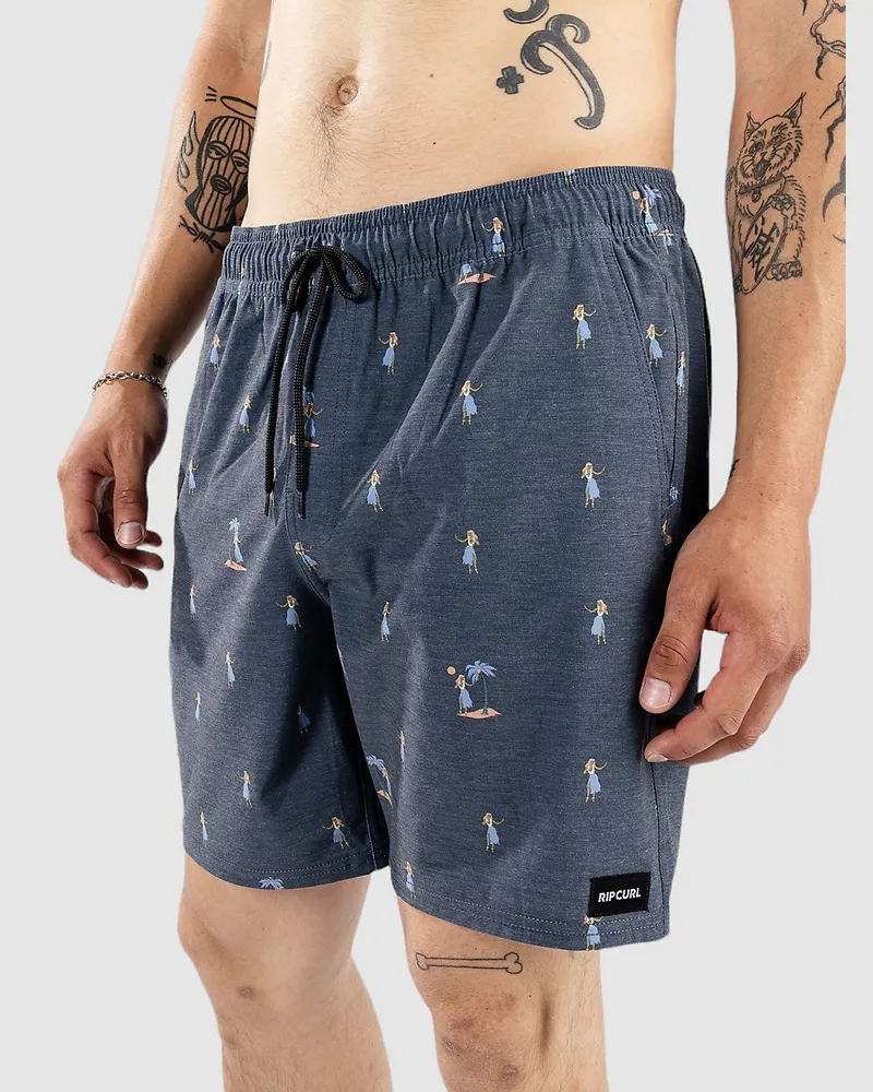 Rip Curl Hula Breach Volley Boardshorts Blau