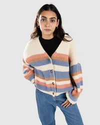 Roxy Marble Tiles Stripe Strickpullover Grau