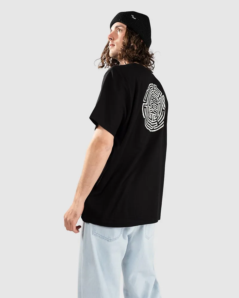 Element Labyrinth Mono T-Shirt Schwarz