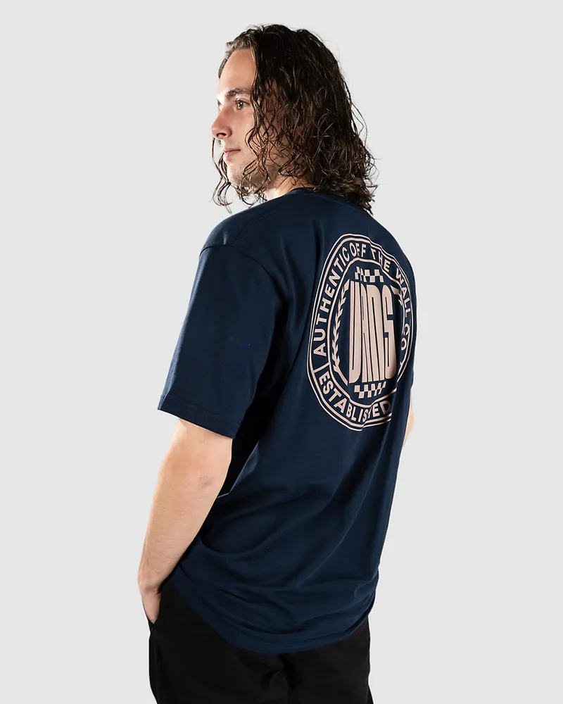 Vans Circle Racer Lockup T-Shirt Blau