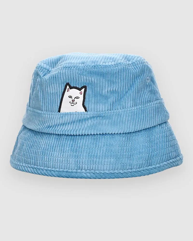 Ripndip Lord Nermal Corduroy Bucket Hat Blau