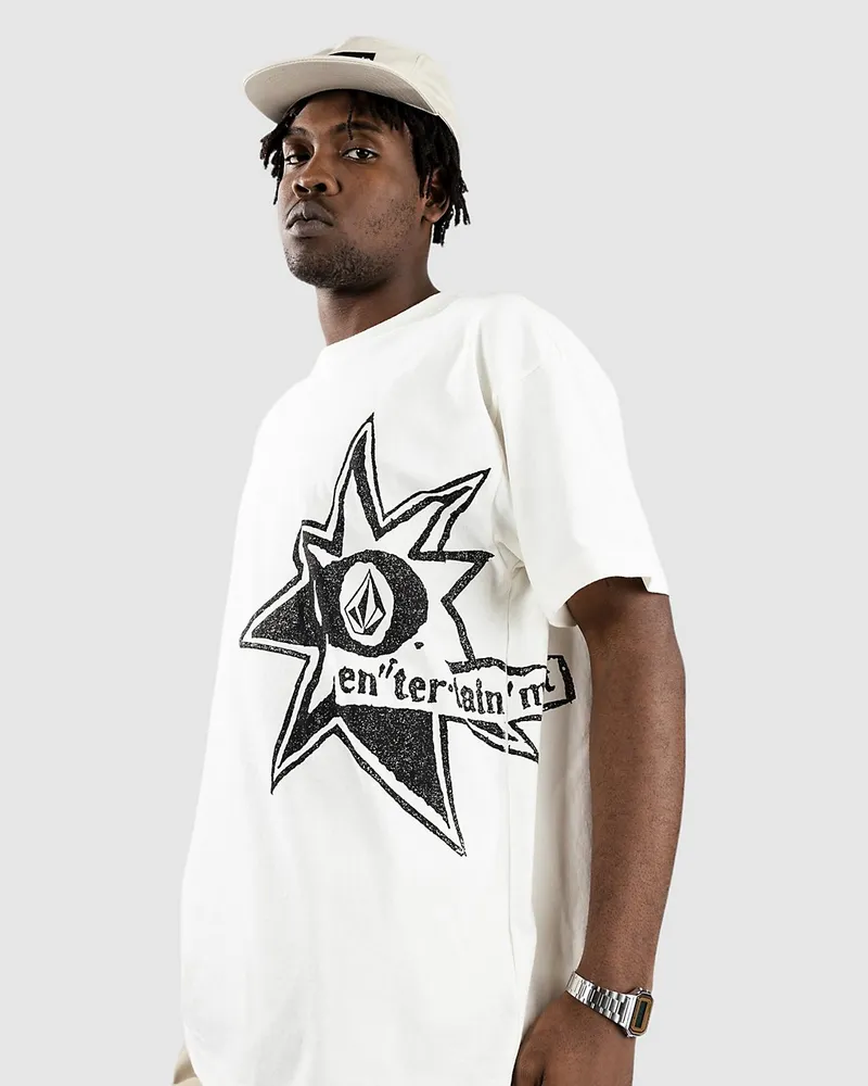 Volcom V Ent Stone Burst T-Shirt Weiss