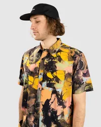 Volcom Skulli Print Hemd Burlybraun