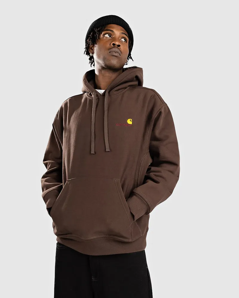 Carhartt WIP American Script Hoodie Braun