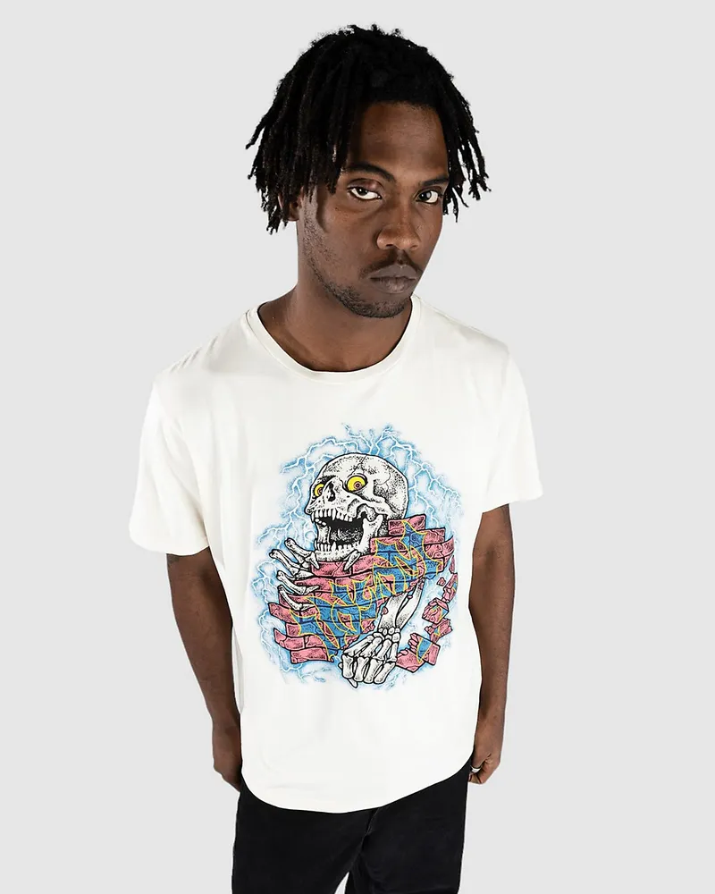 Volcom Wall Puncher T-Shirt Weiss