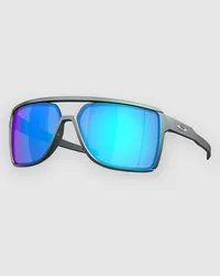 Oakley Castel Matte Silver/Blue Colorshift Sonnenbrille Grau