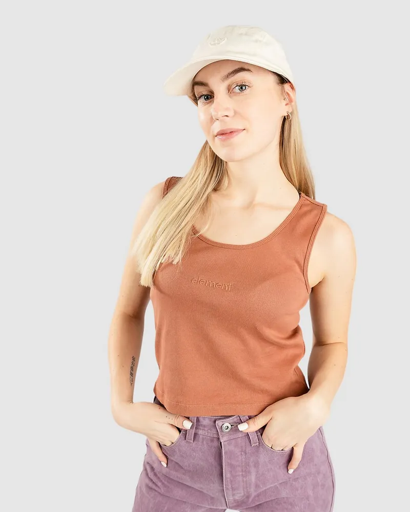 Element Yarnhill Crop Tank Top Braun