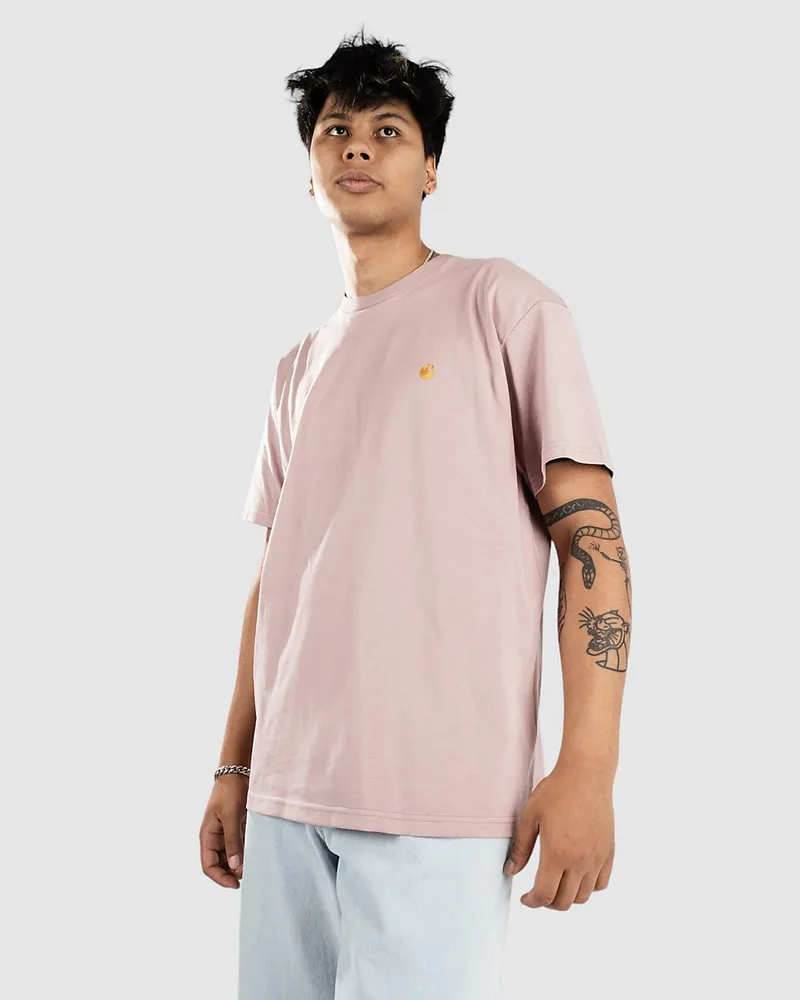 Carhartt WIP Chase T-Shirt gold Pink