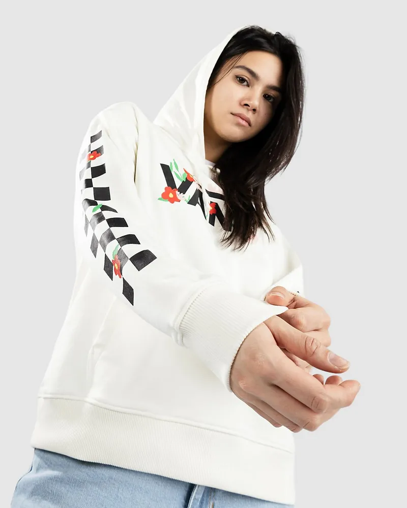 Vans Fleurs BFF Hoodie Weiss