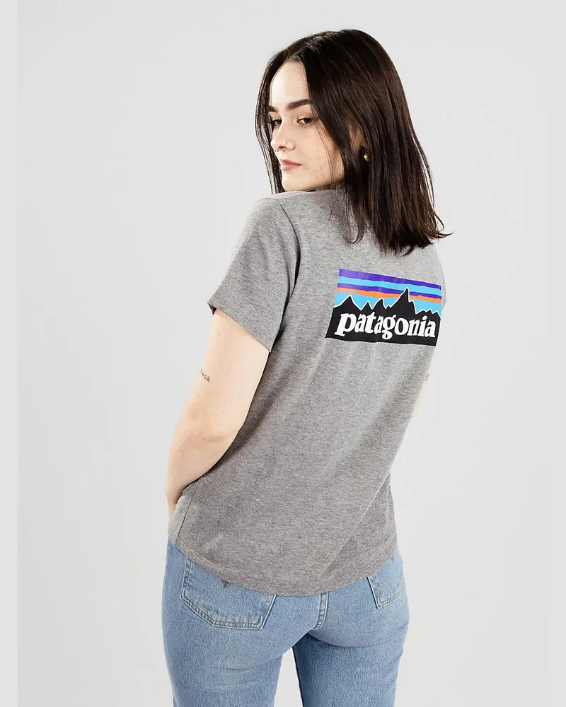 Patagonia P-6 Logo Responsibili T-Shirt Grau